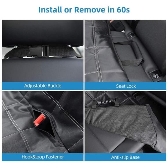 OKMEE Dog Car Seat Cover, Nonslip, Scratchproof - Picture 4 of 14